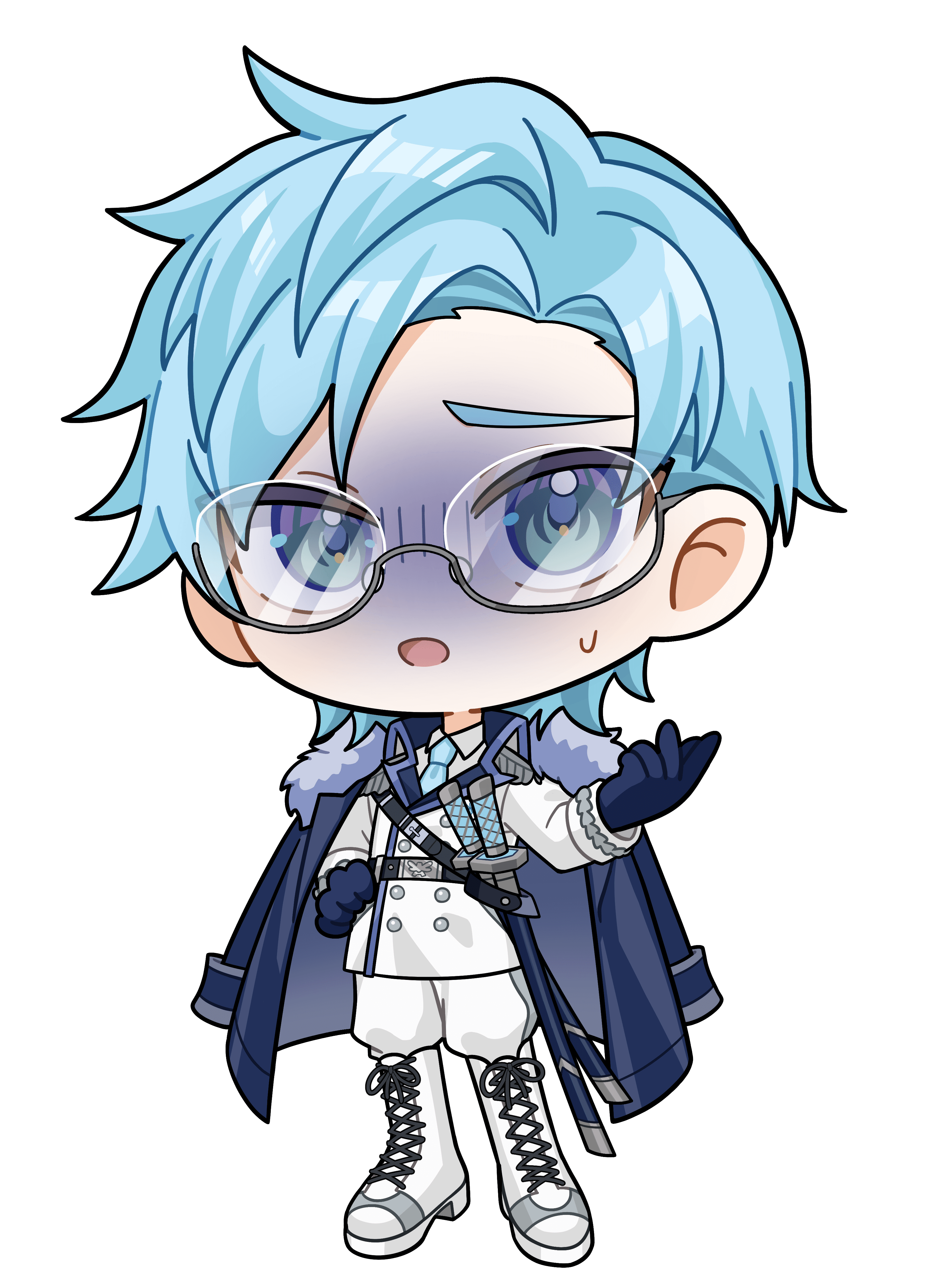 氷叢双馬|VTuber向けちびキャラ表情差分 10