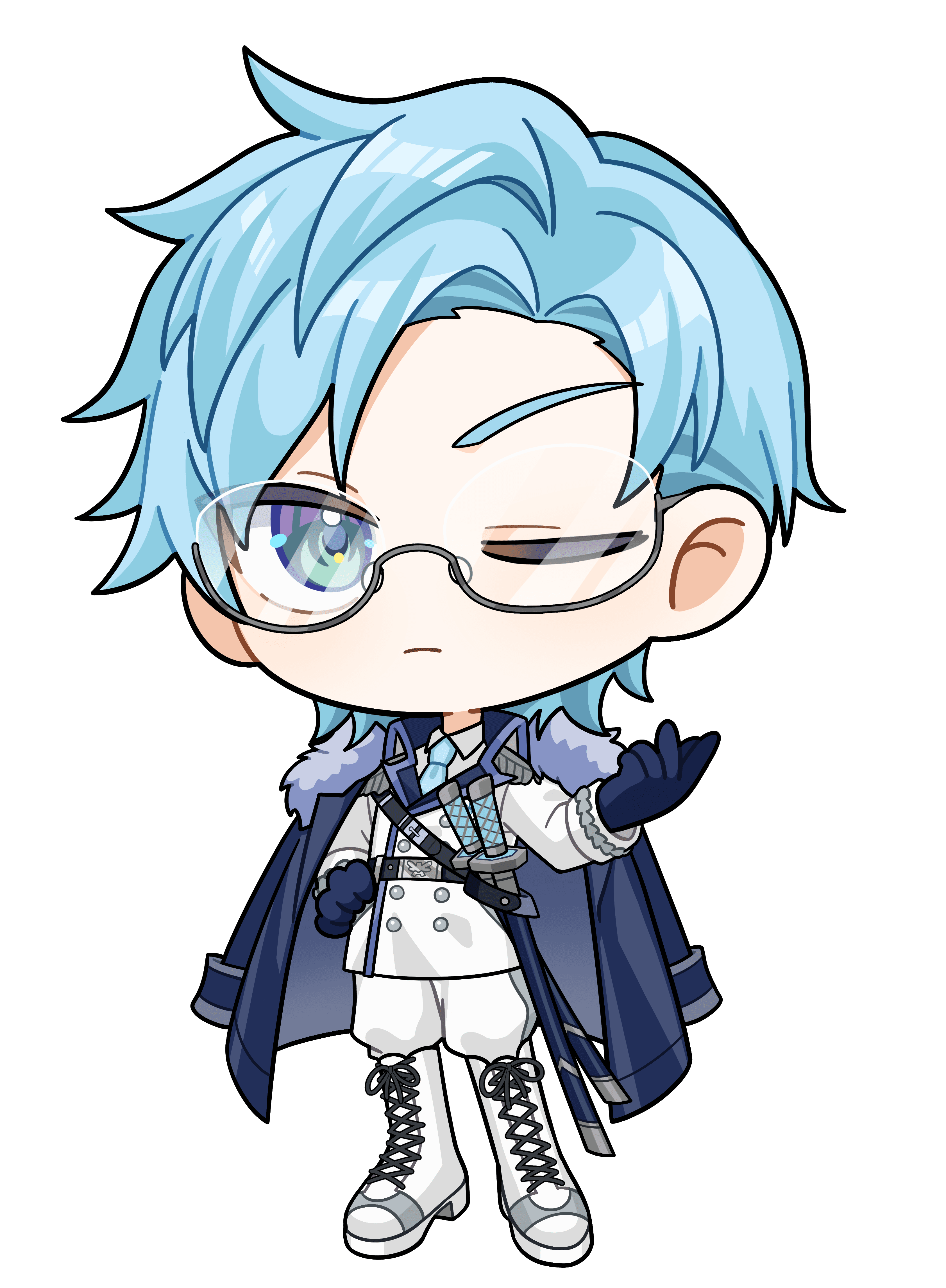 氷叢双馬|VTuber向けちびキャラ表情差分 3