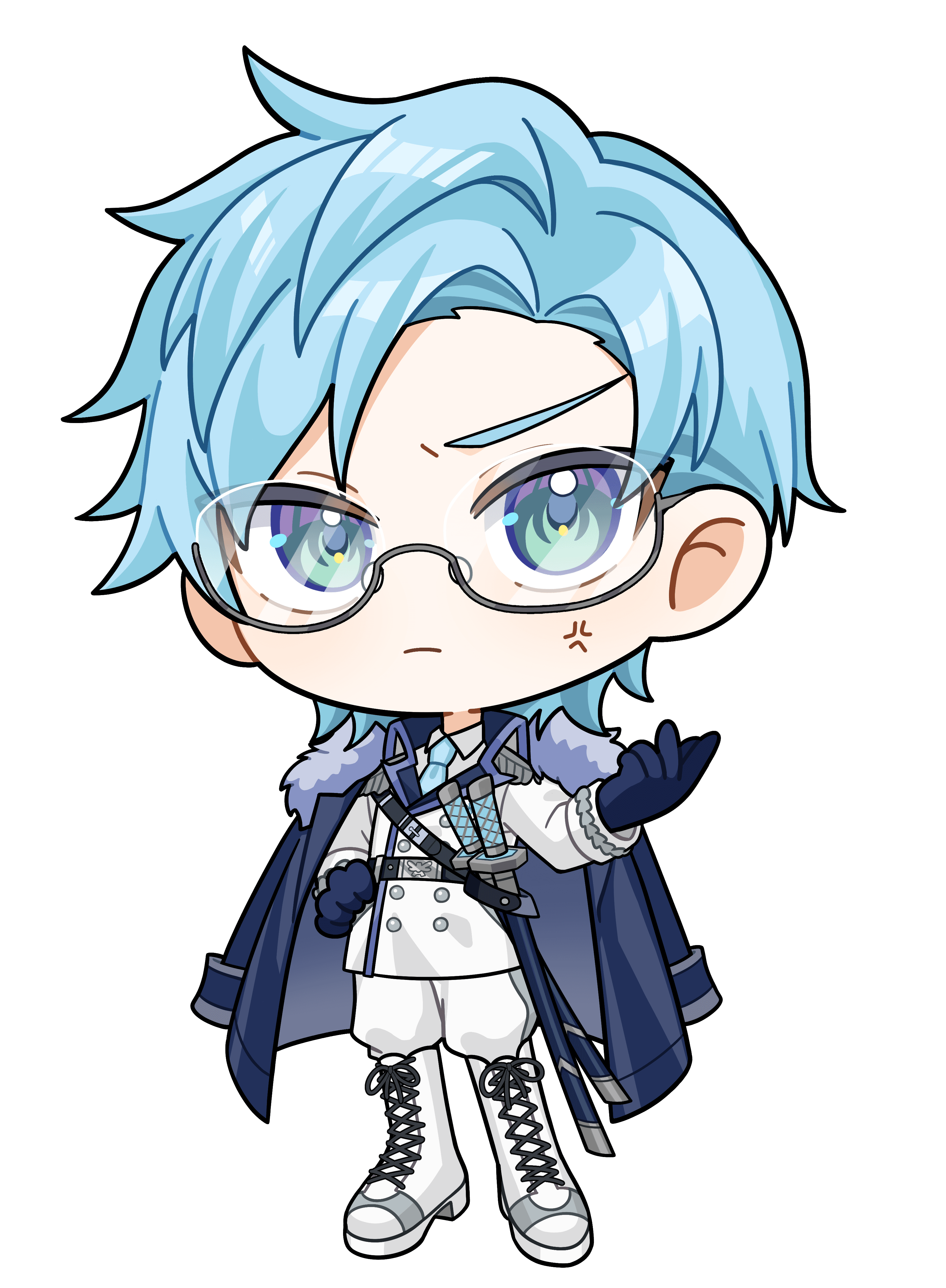 氷叢双馬|VTuber向けちびキャラ表情差分 5