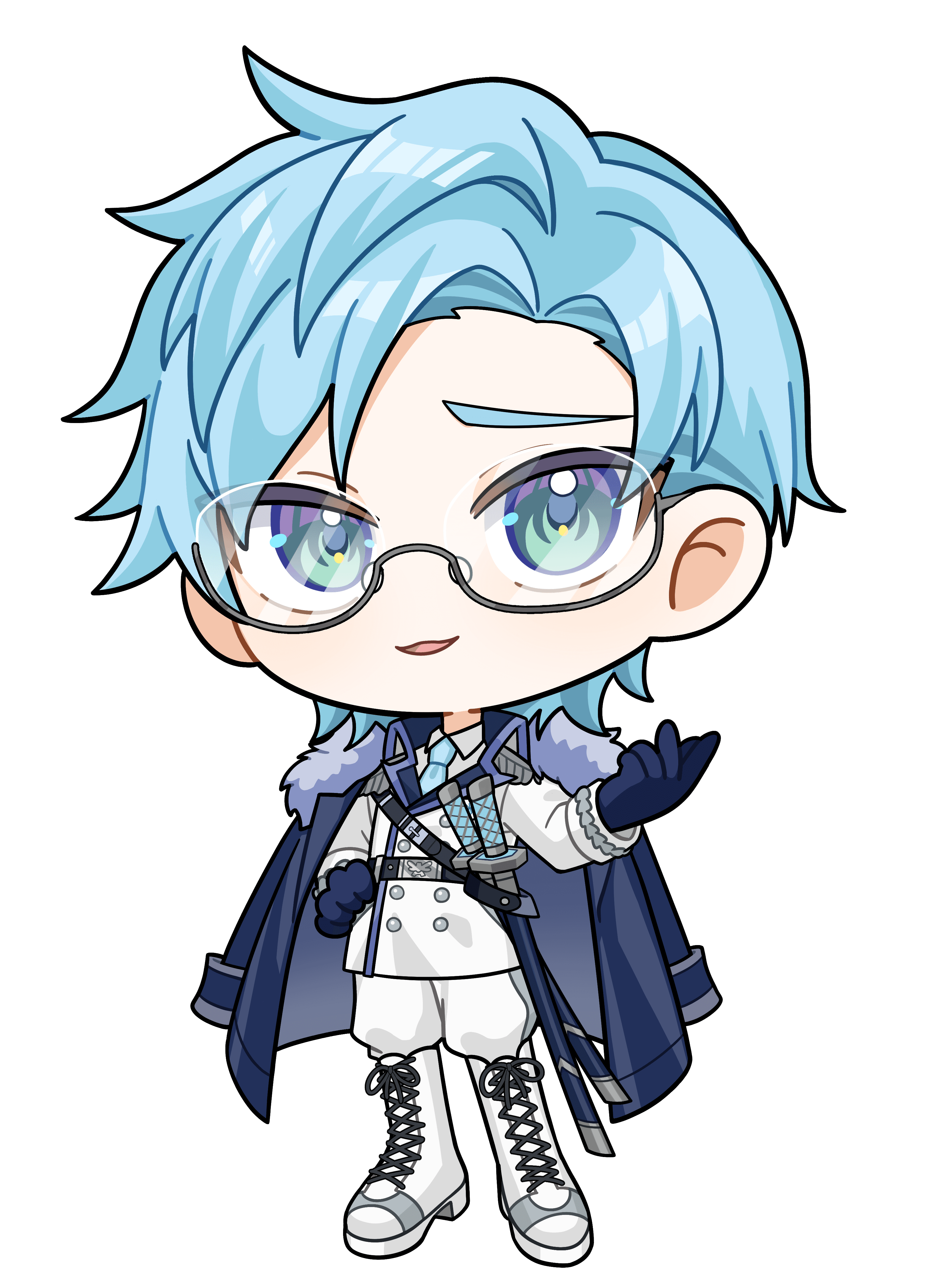 氷叢双馬|VTuber向けちびキャラ表情差分 8