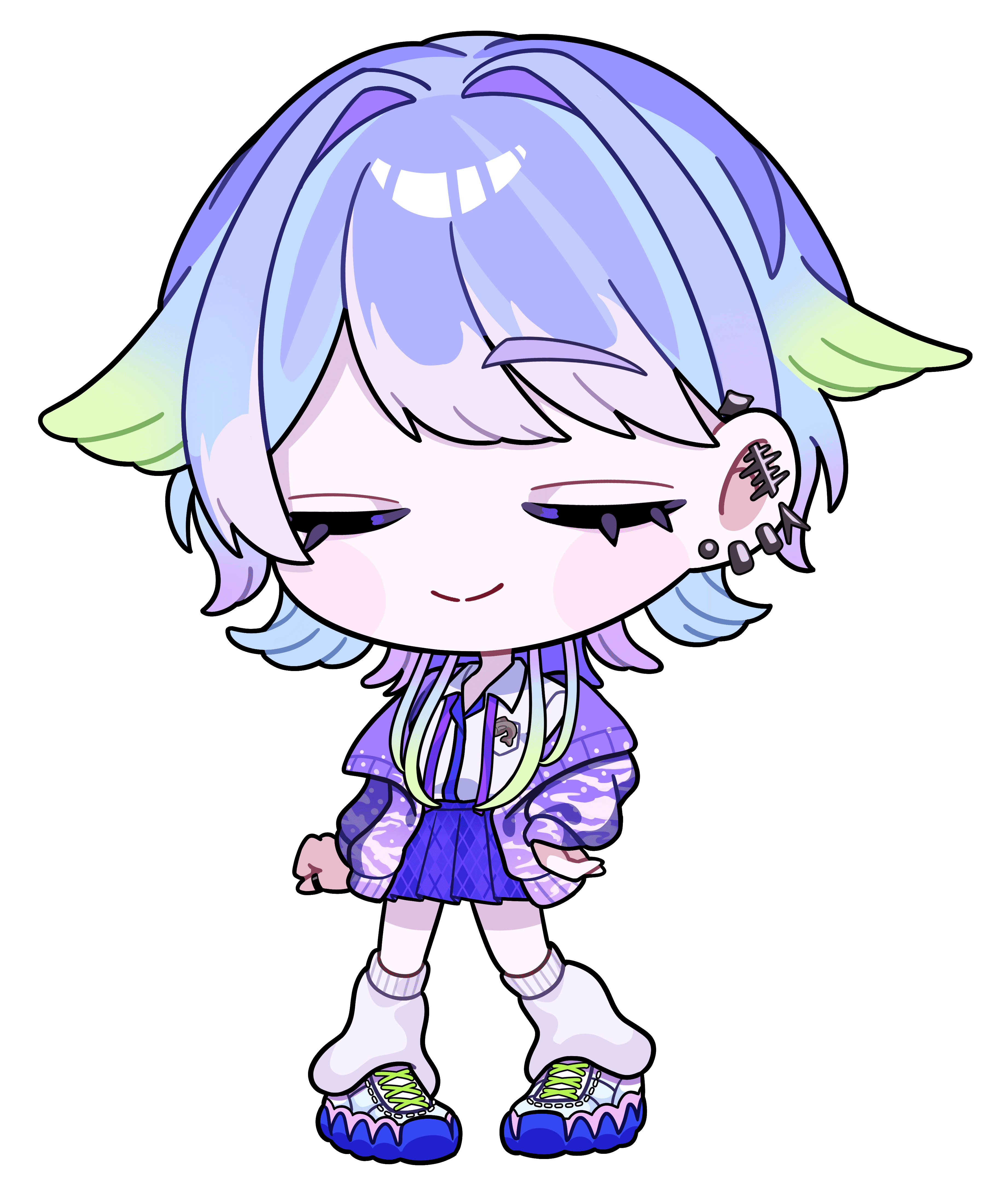 あめのりん|VTuber向けちびキャラ表情差分 1
