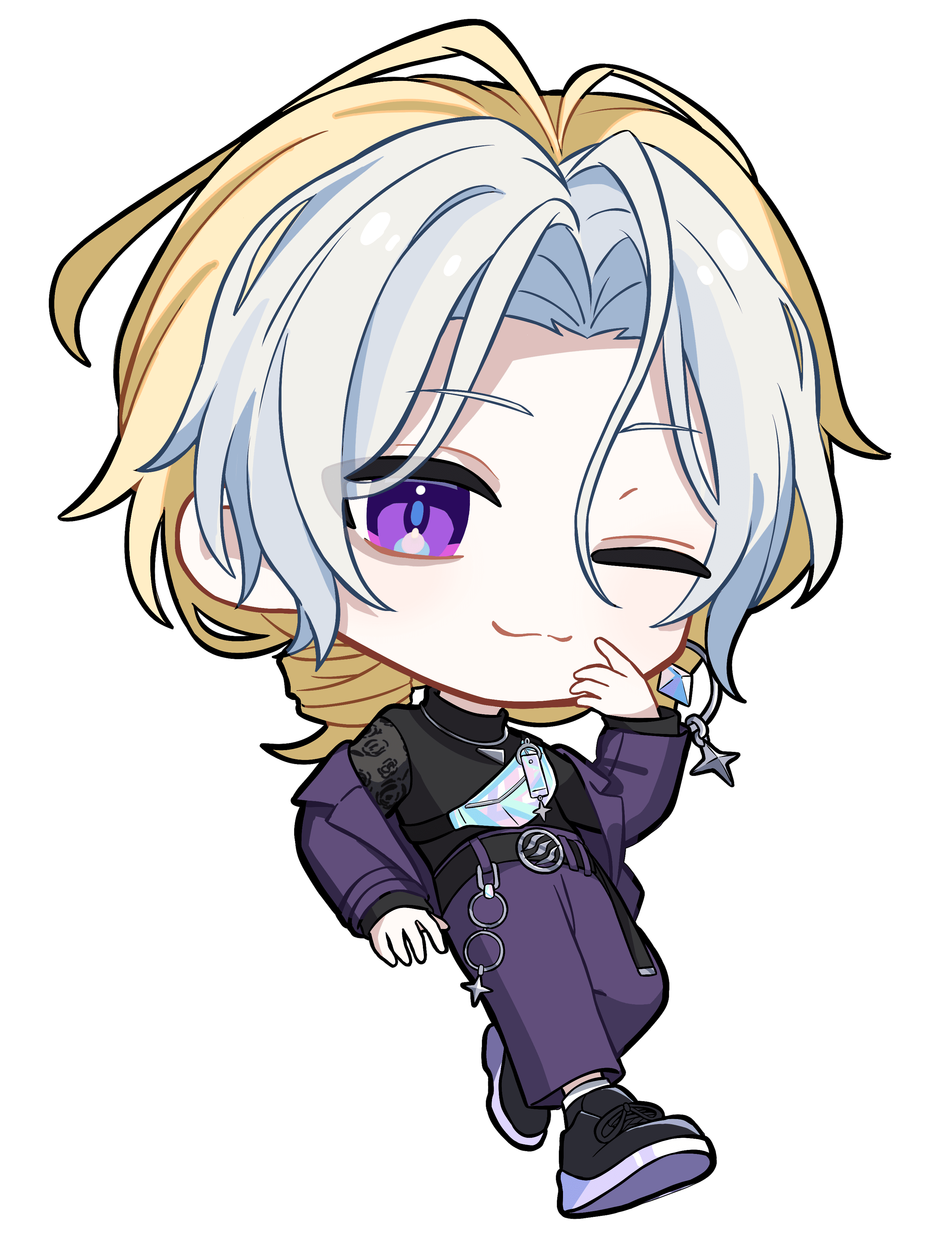あさはねむゐ|VTuber向けちびキャラ表情差分 1