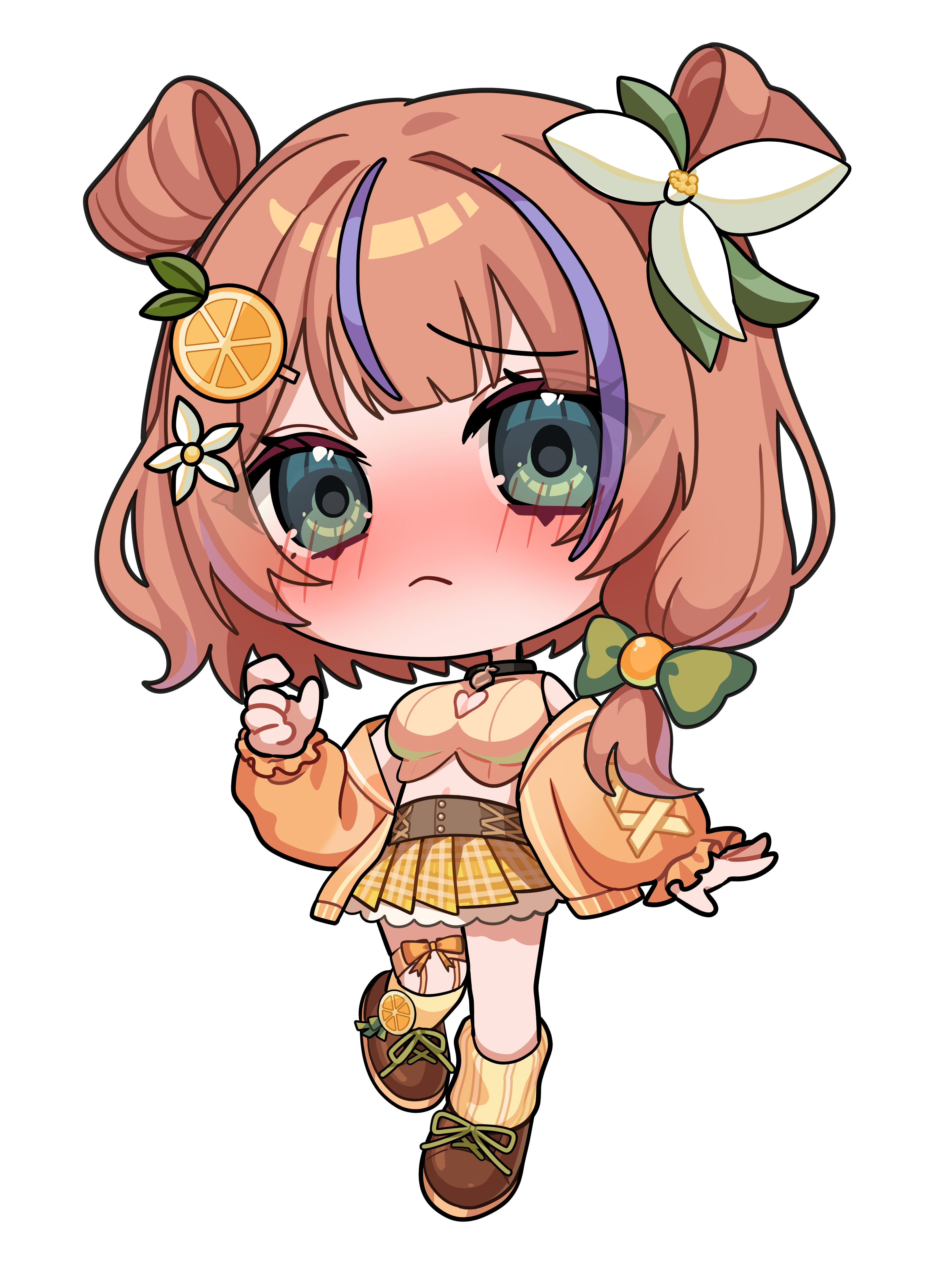 柑咲なつな|VTuber向けちびキャラ表情差分 8