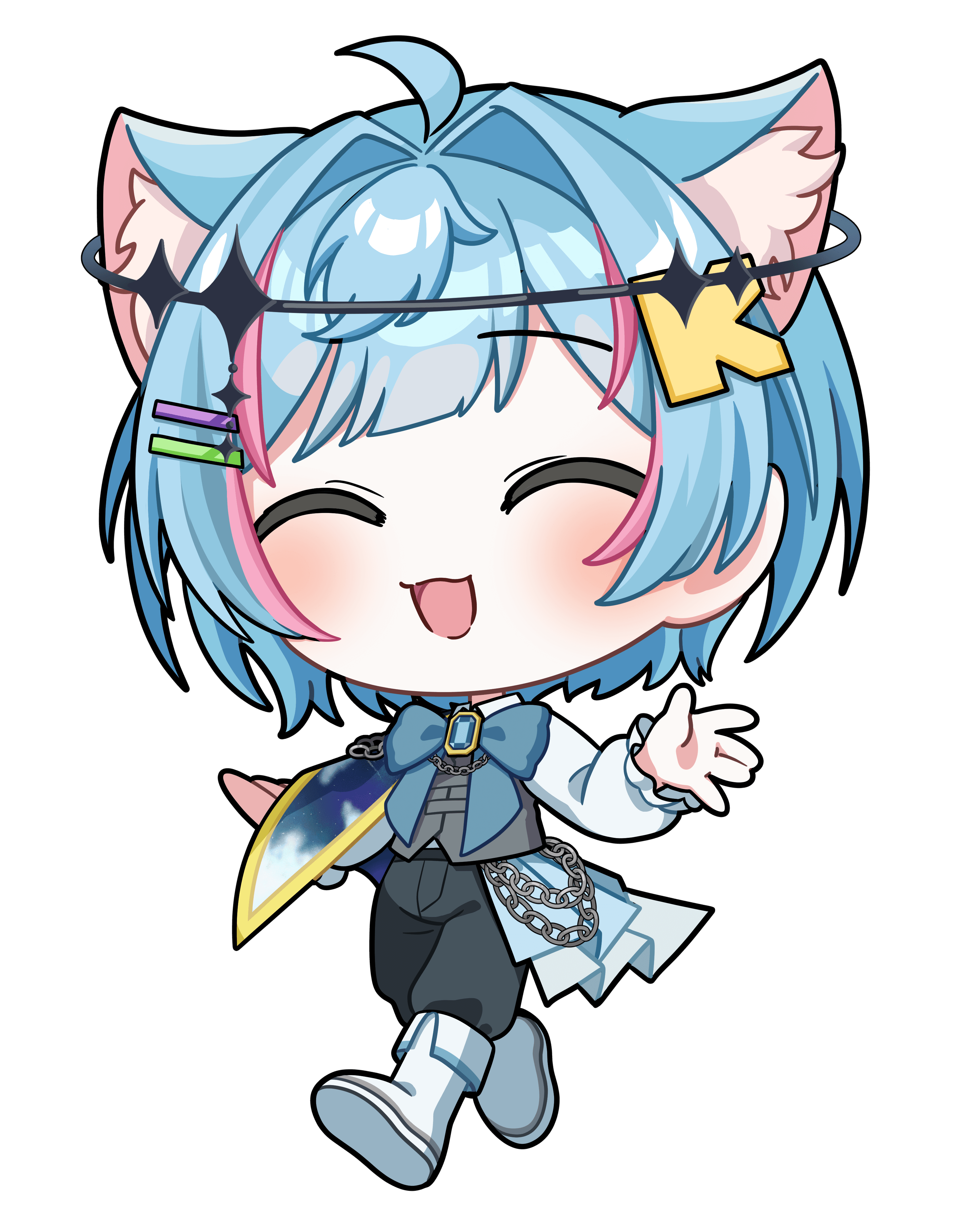 こんねこ|VTuber向けちびキャラ表情差分 9