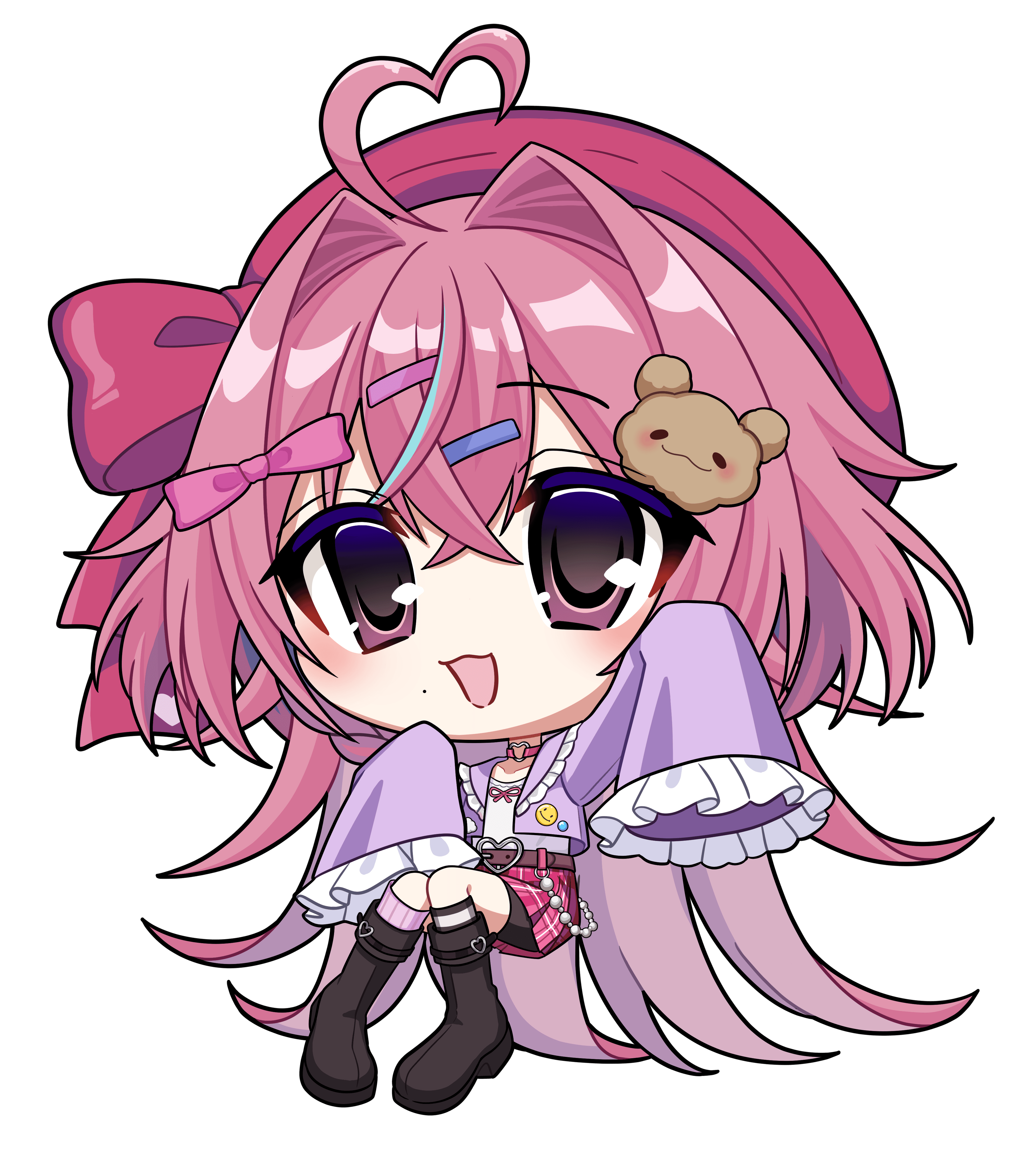 萌乃るぴの|VTuber向けちびキャラ表情差分 1