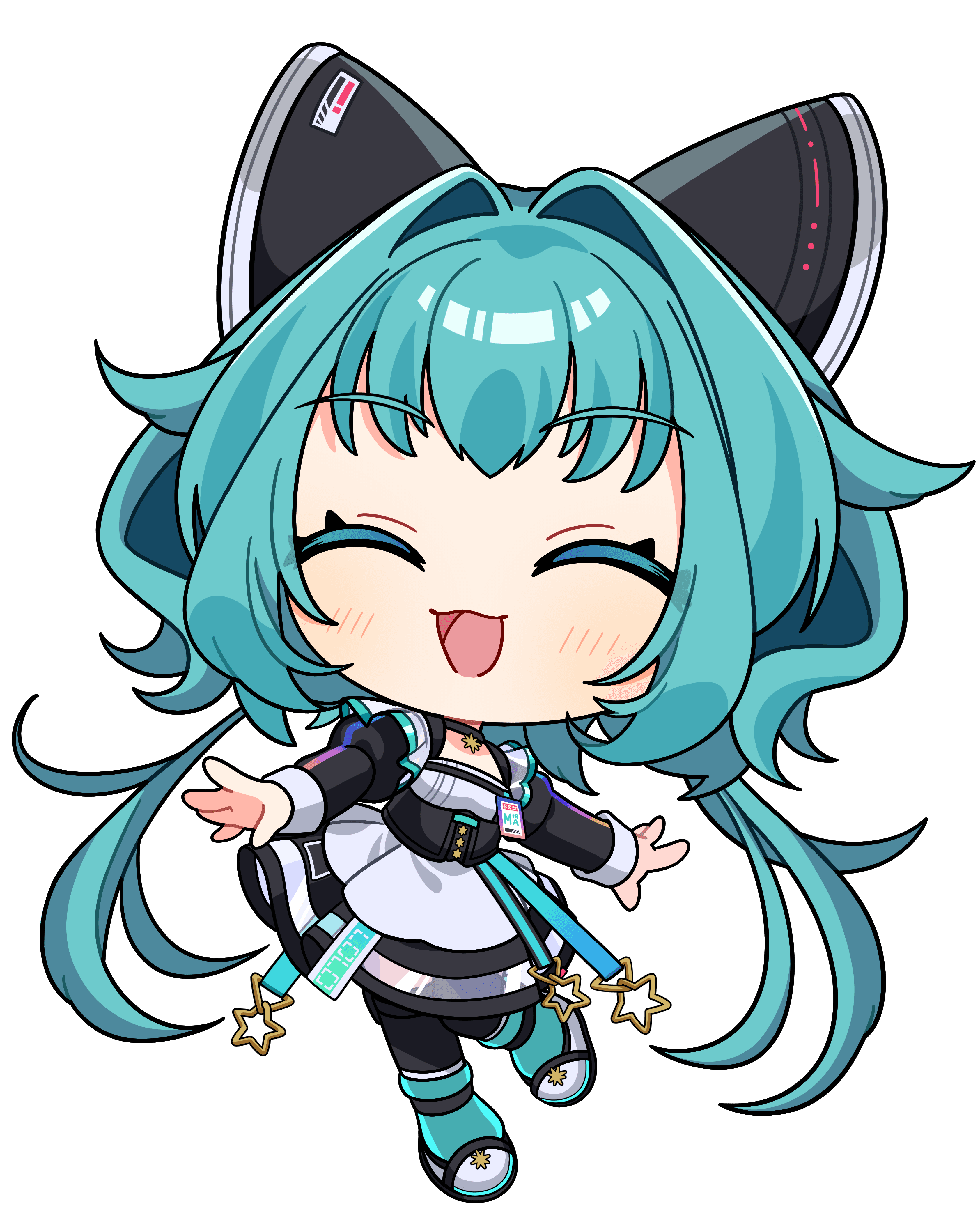 流レ星ミラ|VTuber向けちびキャラ表情差分 1