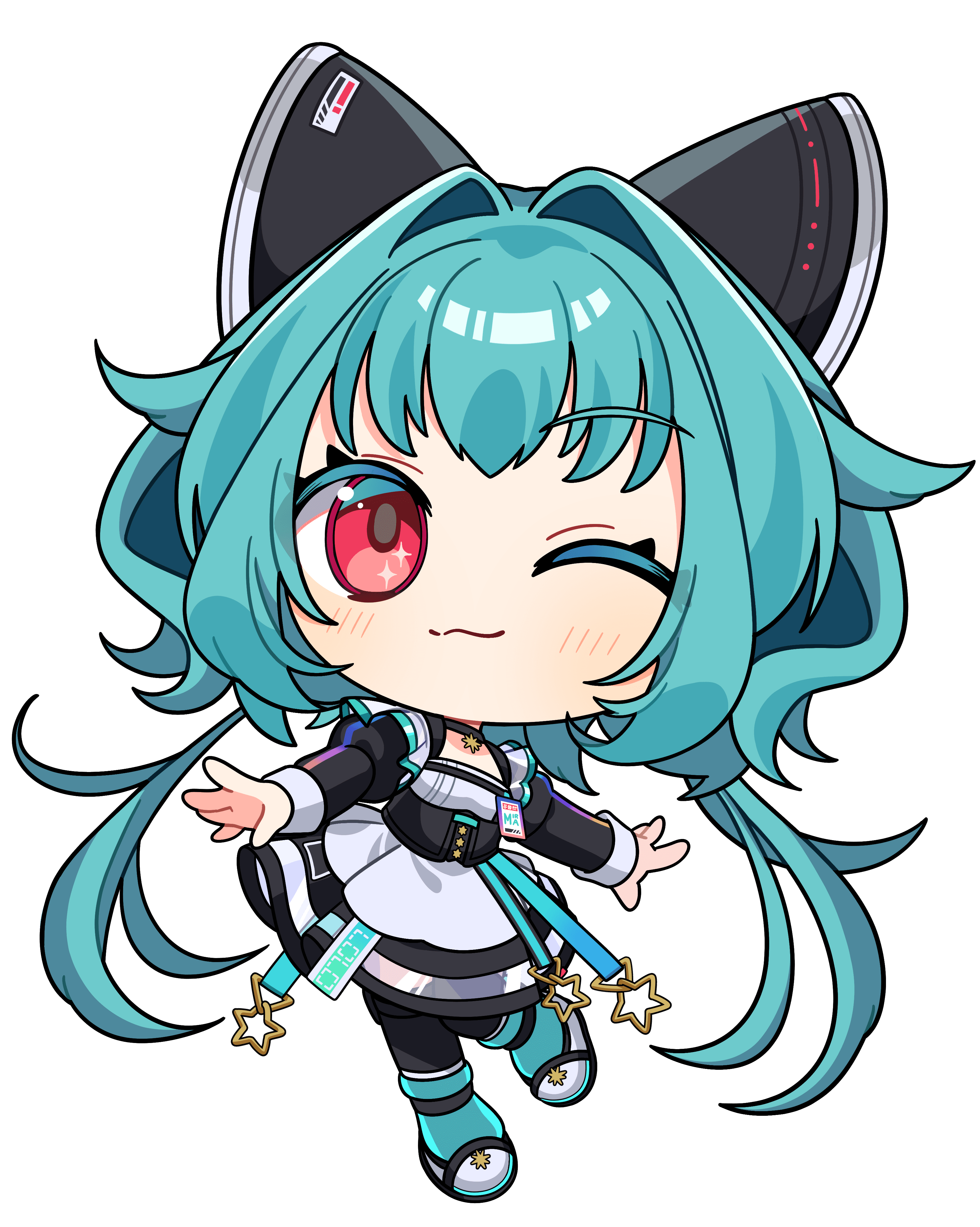 流レ星ミラ|VTuber向けちびキャラ表情差分 3