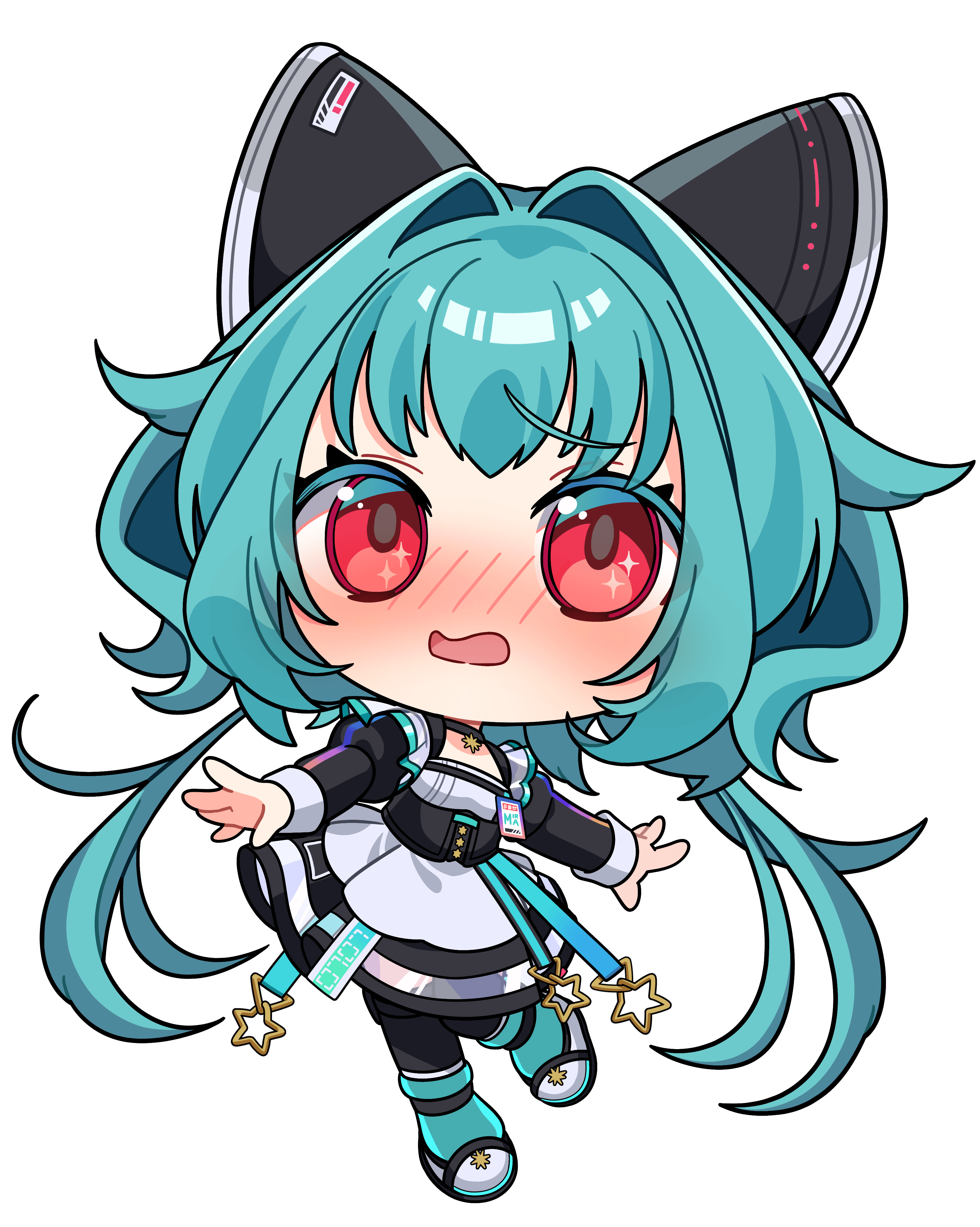 流レ星ミラ|VTuber向けちびキャラ表情差分 4