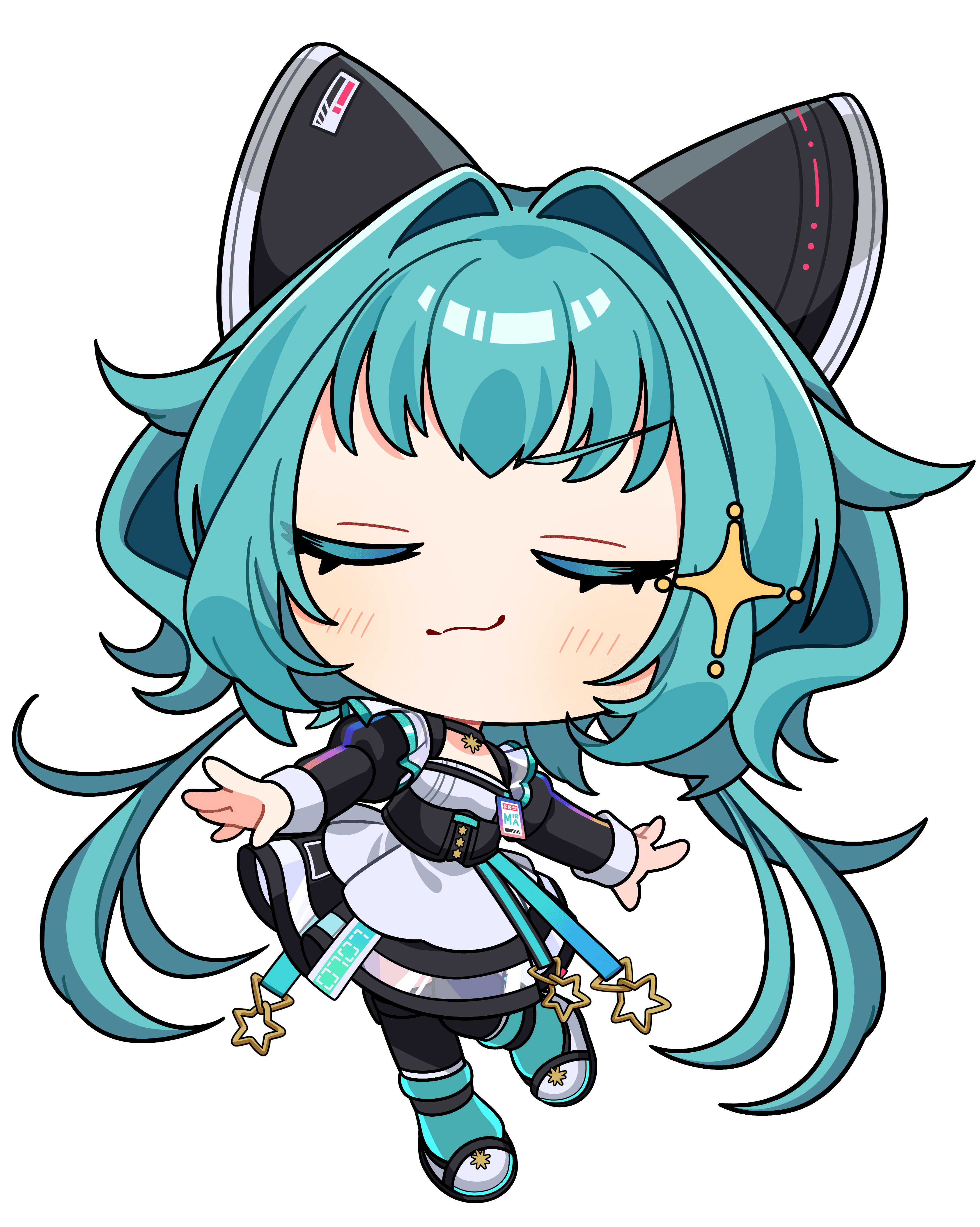 流レ星ミラ|VTuber向けちびキャラ表情差分 5