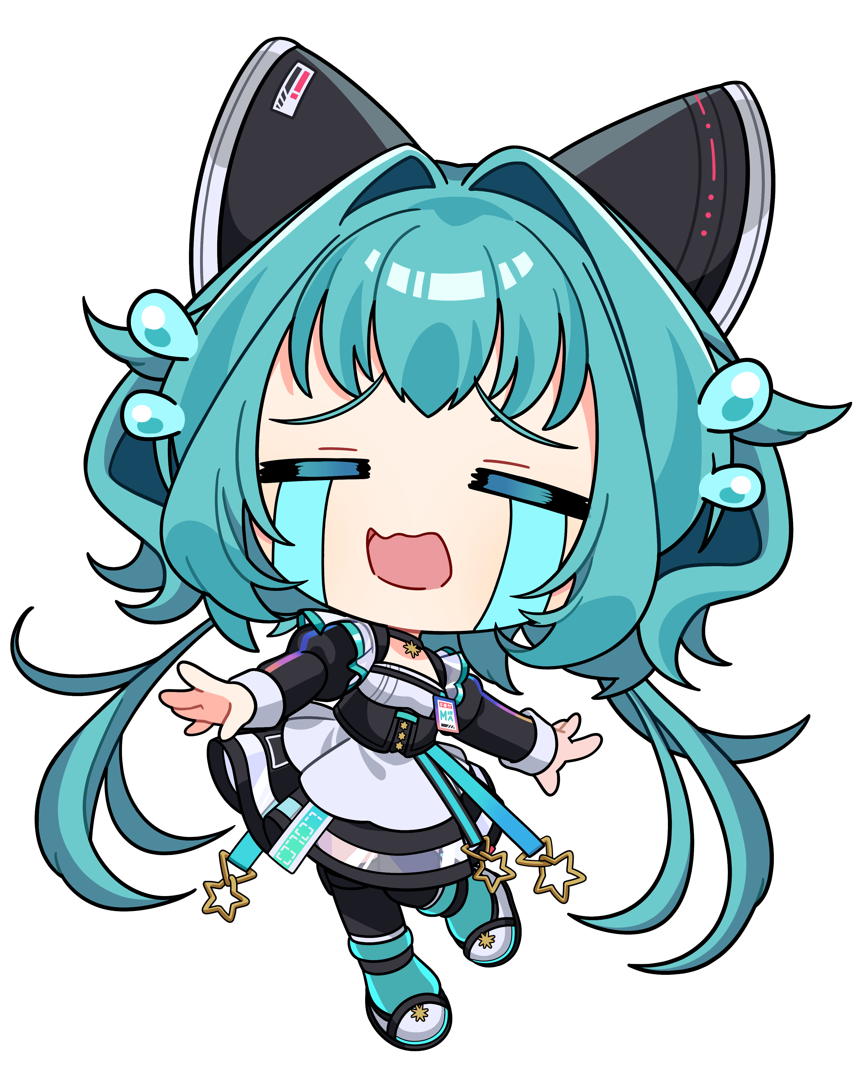 流レ星ミラ|VTuber向けちびキャラ表情差分 6