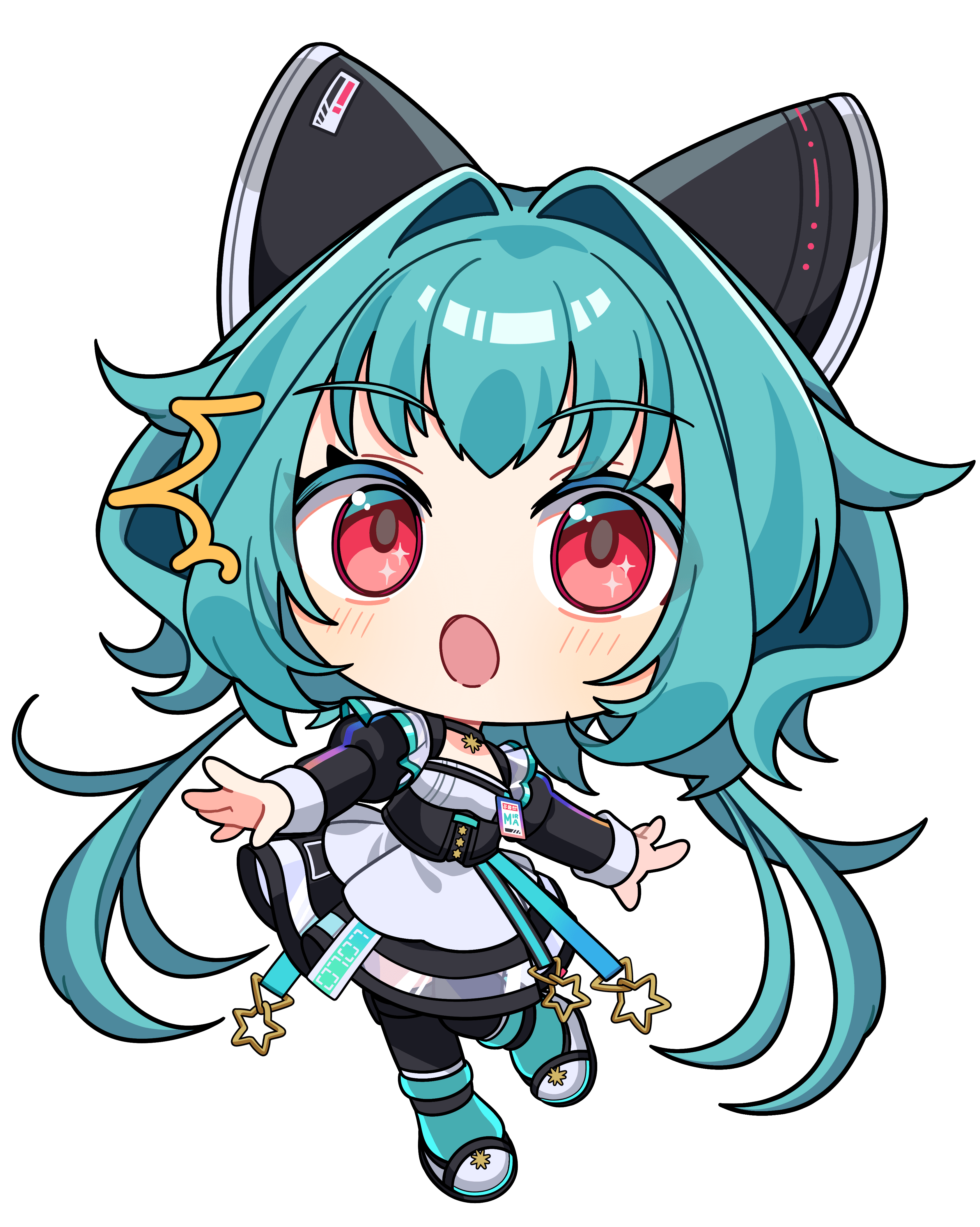 流レ星ミラ|VTuber向けちびキャラ表情差分 7