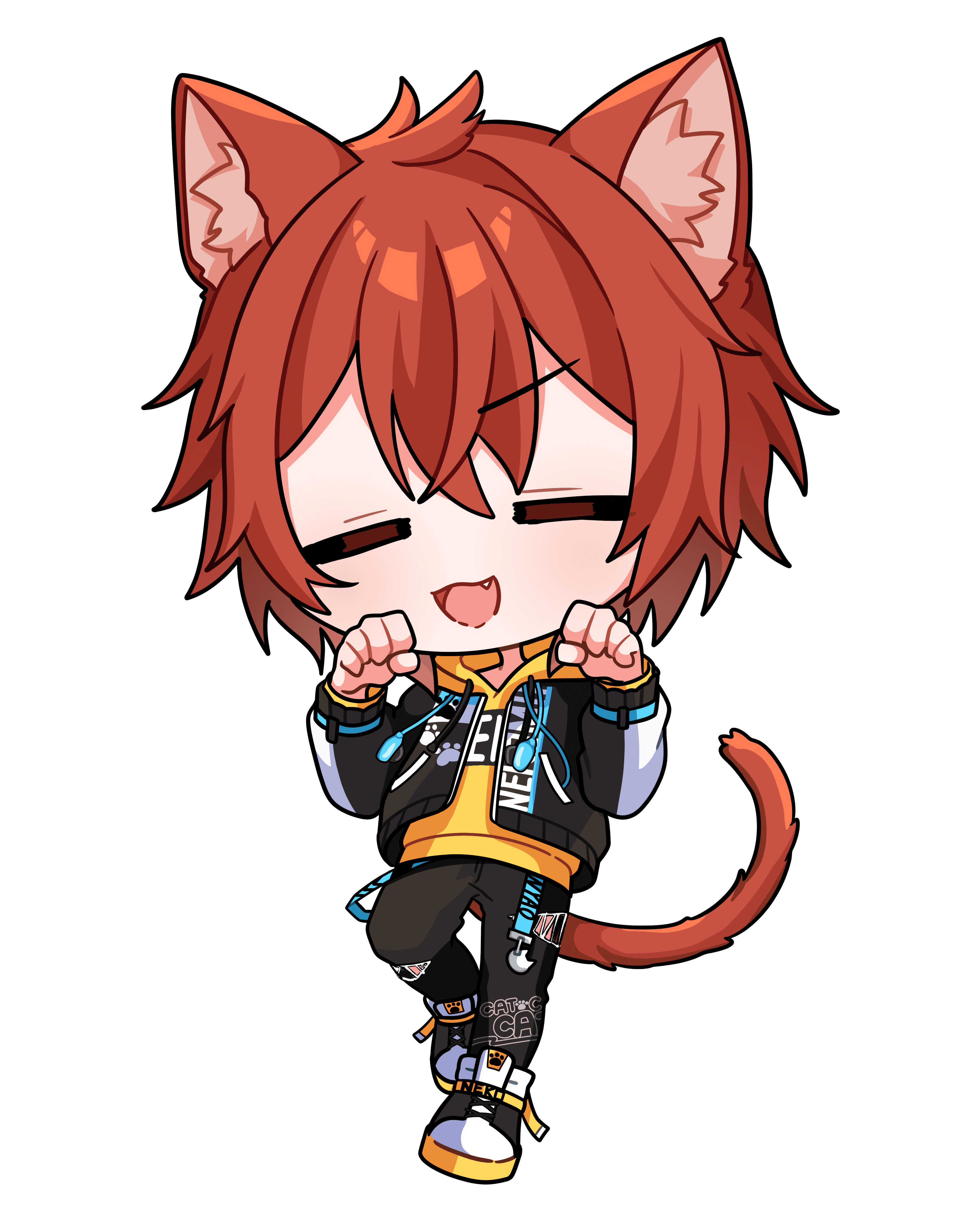 猫宮蓮|VTuber向けちびキャラ表情差分 4