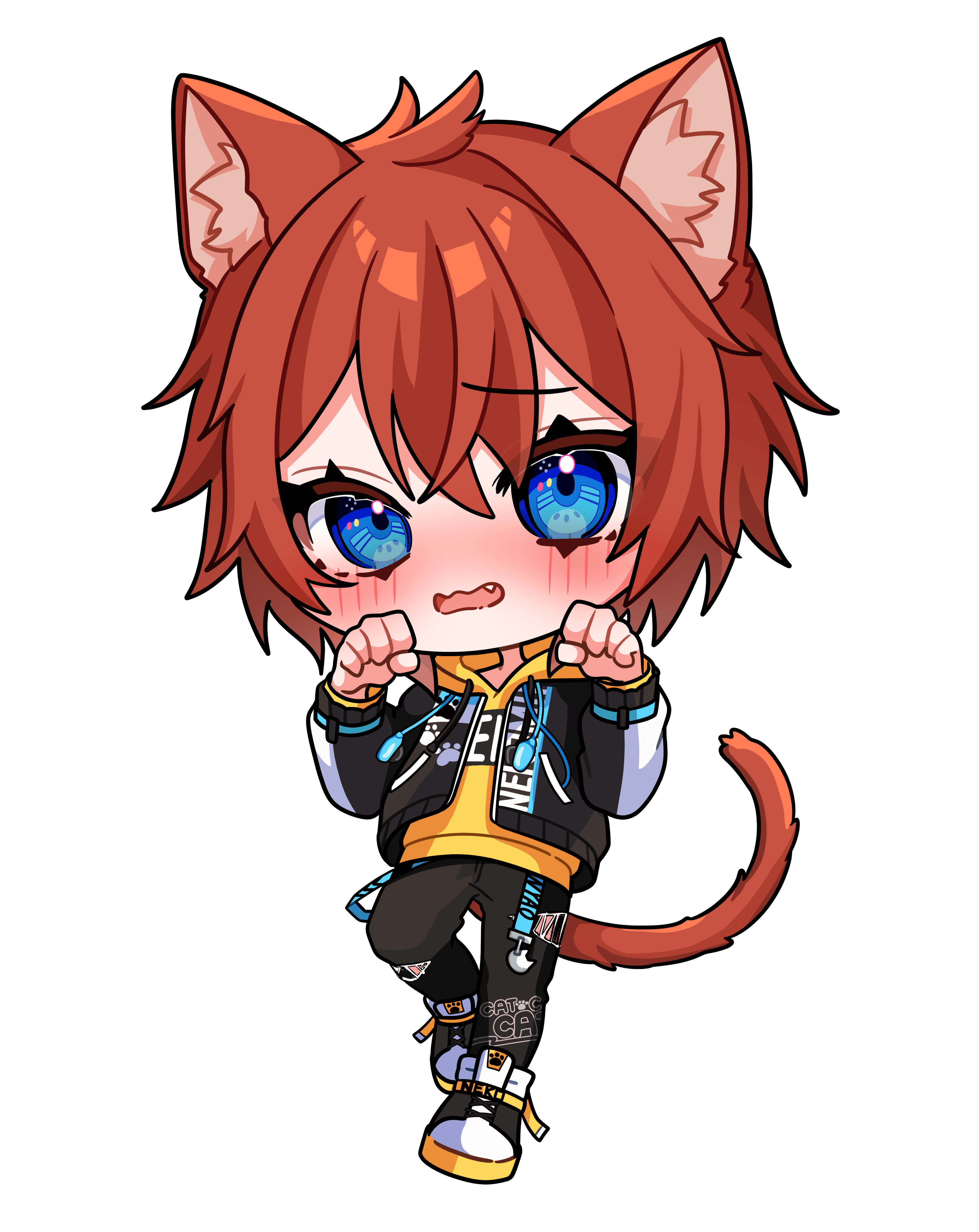 猫宮蓮|VTuber向けちびキャラ表情差分 6