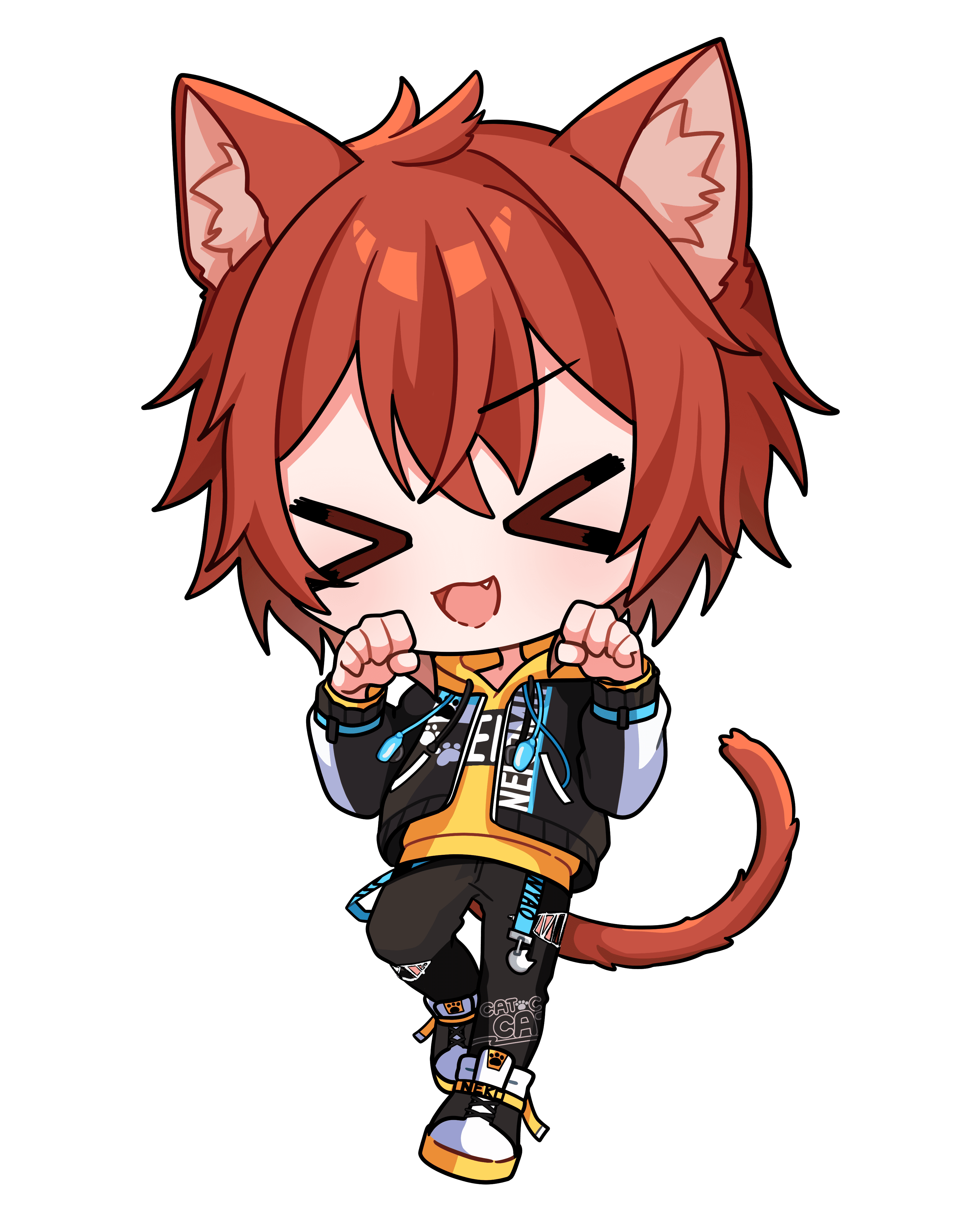 猫宮蓮|VTuber向けちびキャラ表情差分 7