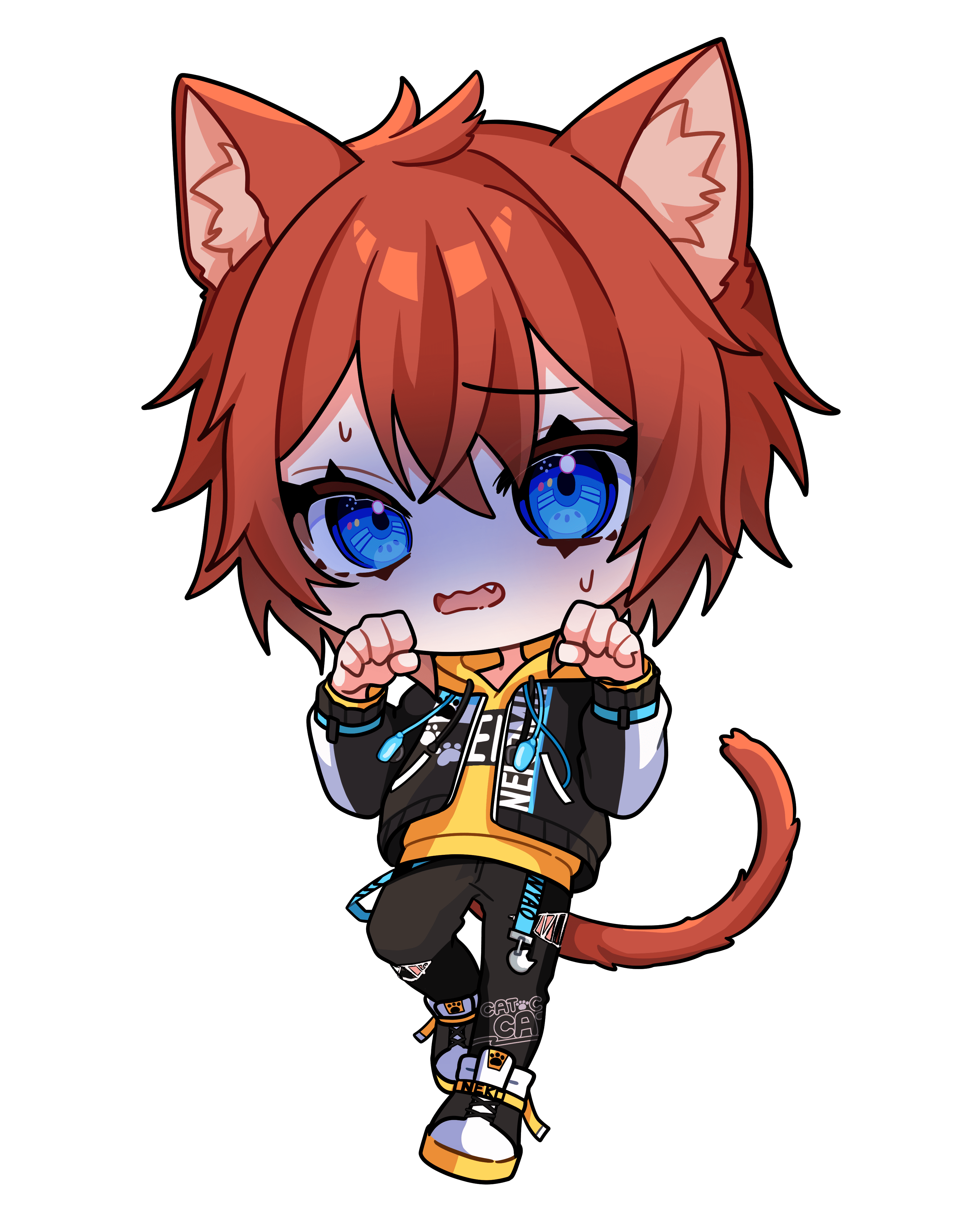 猫宮蓮|VTuber向けちびキャラ表情差分 9