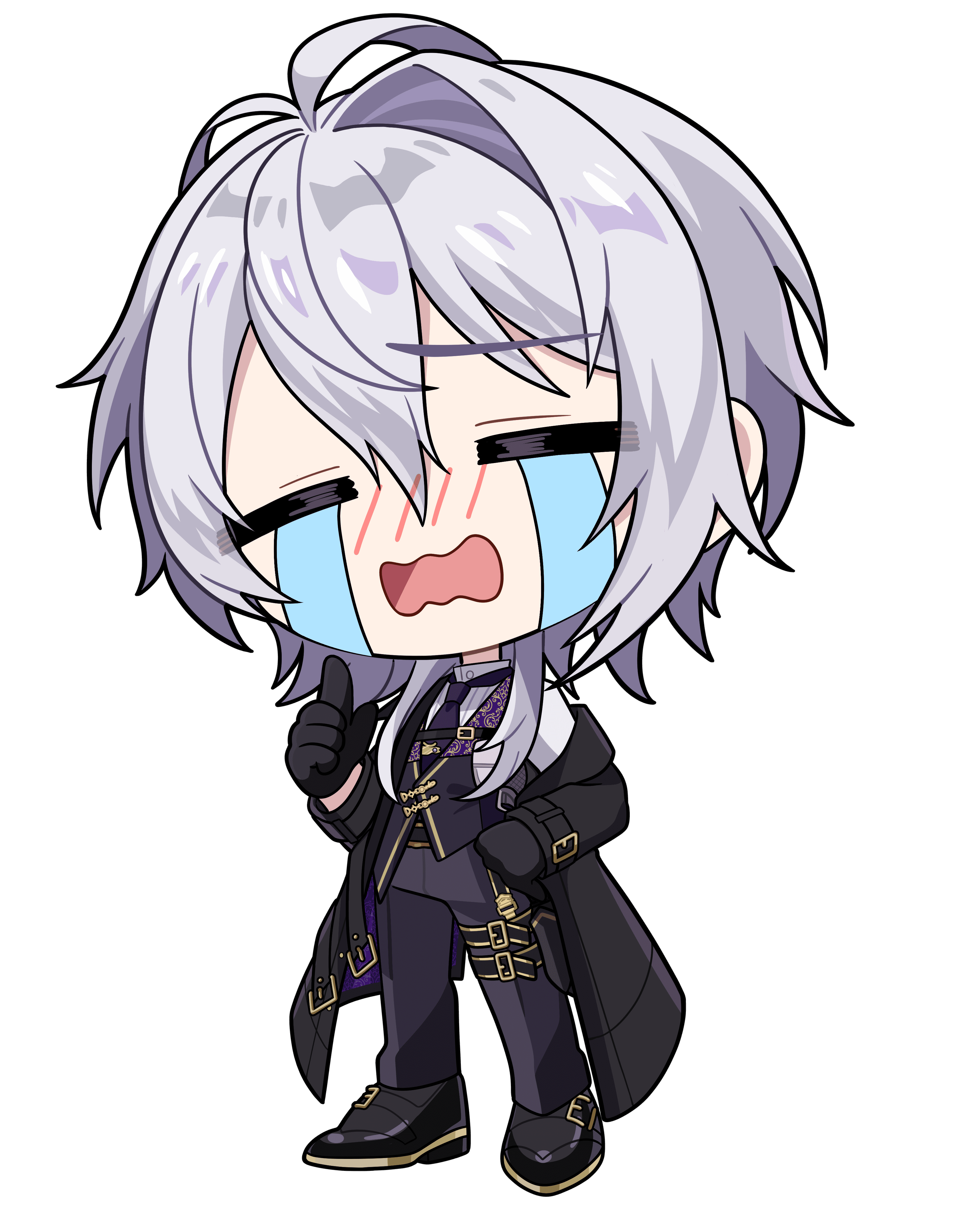 夜見月アルト|VTuber向けちびキャラ表情差分 8